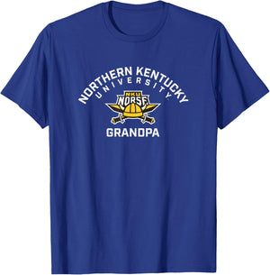Northern Kentucky University NKU Norse Arched Grandpa T-Shirt - T-Shirt | Royal