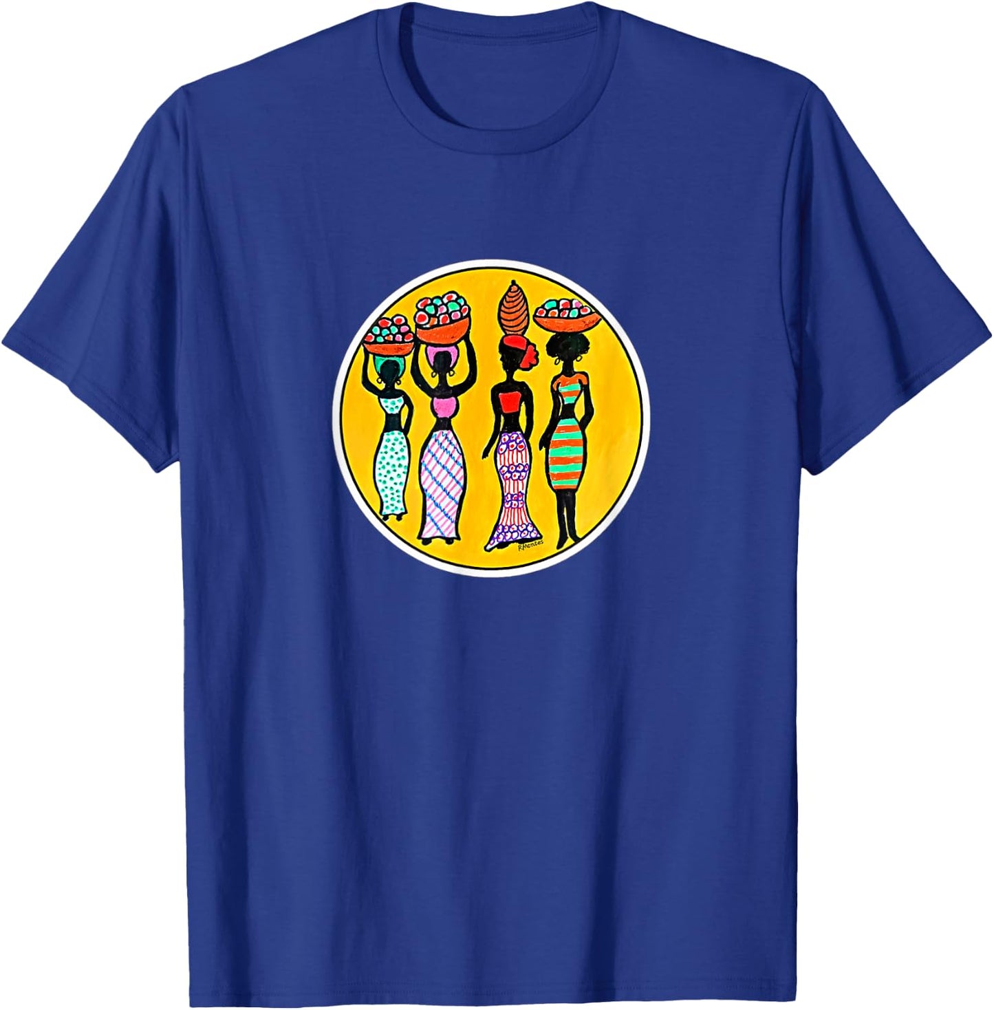 Pyram's Heart Rustic Design- Les Demoiselles T-Shirt - T-Shirt | Royal