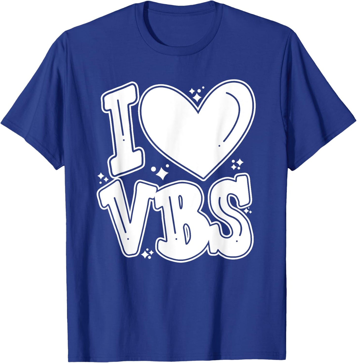 I Love VBS 2024 Vacation Bible School Christian Summer Camp Women Kids T-Shirt - T-Shirt | Royal