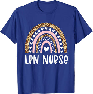 LPN Nurse Licensed Practical Nursing Rainbow Healthcare T-Shirt - T-Shirt | Royal
