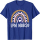LPN Nurse Licensed Practical Nursing Rainbow Healthcare T-Shirt - T-Shirt | Royal