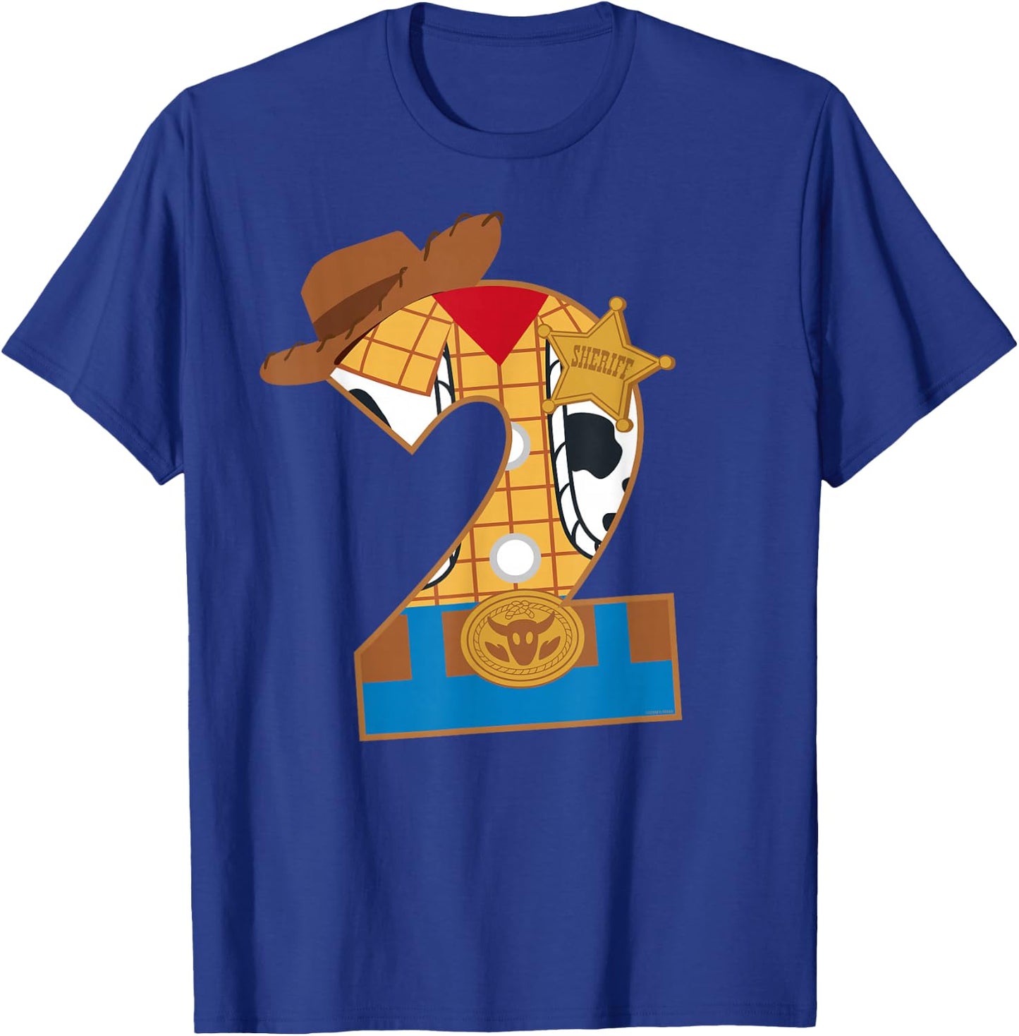 Disney and Pixar's Toy Story Second Birthday 2 Years Old T-Shirt - T-Shirt | Royal
