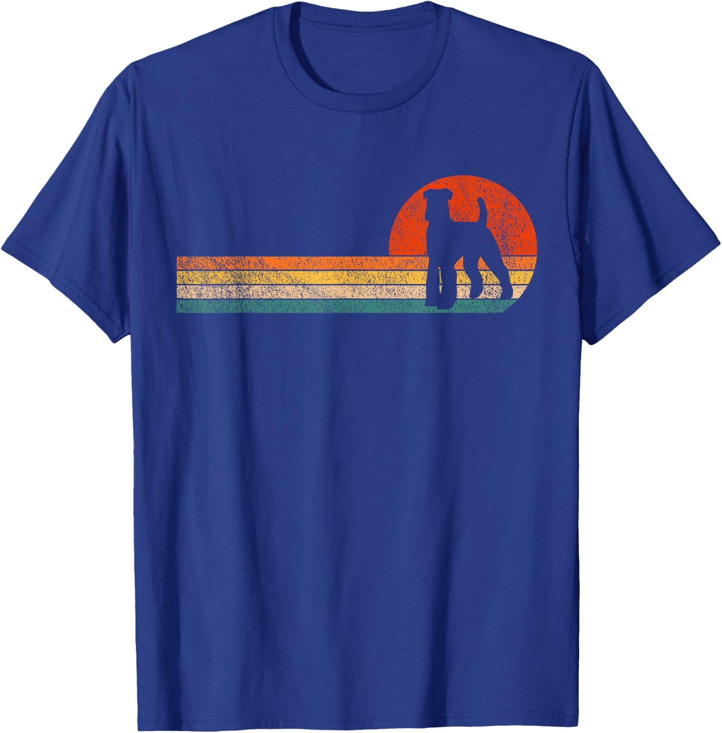 Schnauzer Dog Owner Schnauzer Mom Schnauzer Dad Retro T-Shirt - T-Shirt | Royal