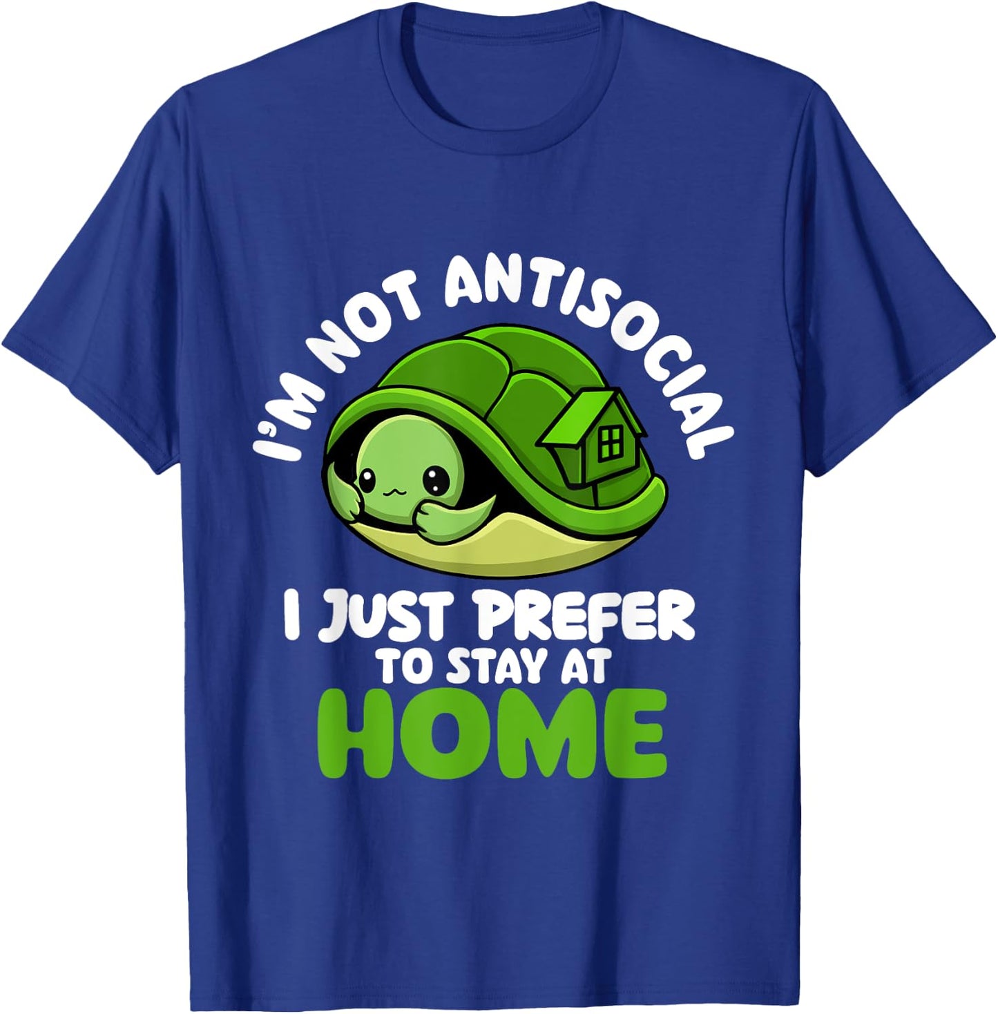 I'm Not Antisocial - Sea Turtle Lover Reptile Lover Beach T-Shirt - T-Shirt | Royal