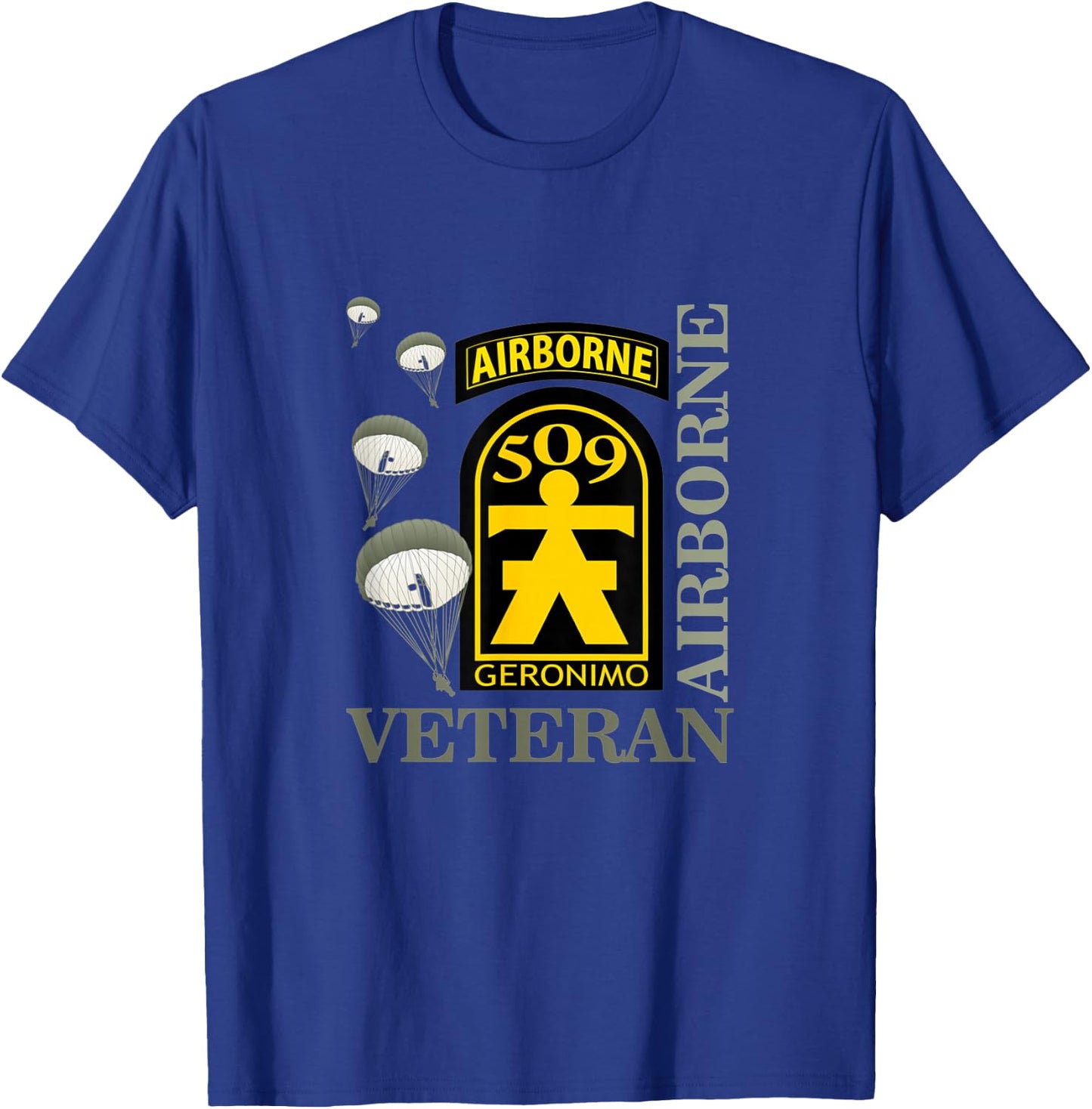 509th Parachute Infantry Regiment Airborne Veteran Christmas T-Shirt - T-Shirt | Royal