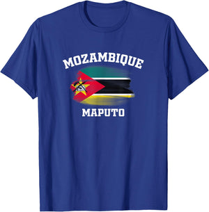 Mozambique Flag Maputo Vacation Souvenirs Africa Gifts T-Shirt - T-Shirt | Royal