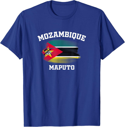Mozambique Flag Maputo Vacation Souvenirs Africa Gifts T-Shirt - T-Shirt | Royal