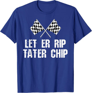 Let er Rip Tater Chip Flags T-Shirt - T-Shirt | Royal