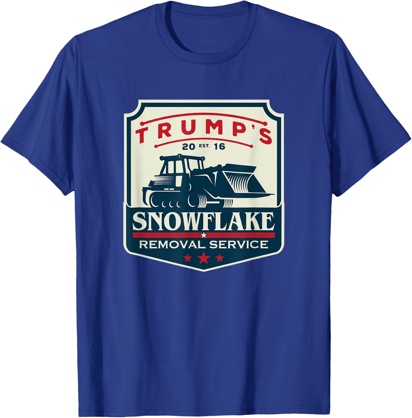 Trump's Snowflake Rmoval Service Funny Donald Trump 2024 T-Shirt - T-Shirt | Royal