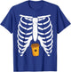 Halloween Rib Cage Coffee Lover Skeleton Funny Girls T-Shirt - T-Shirt | Royal