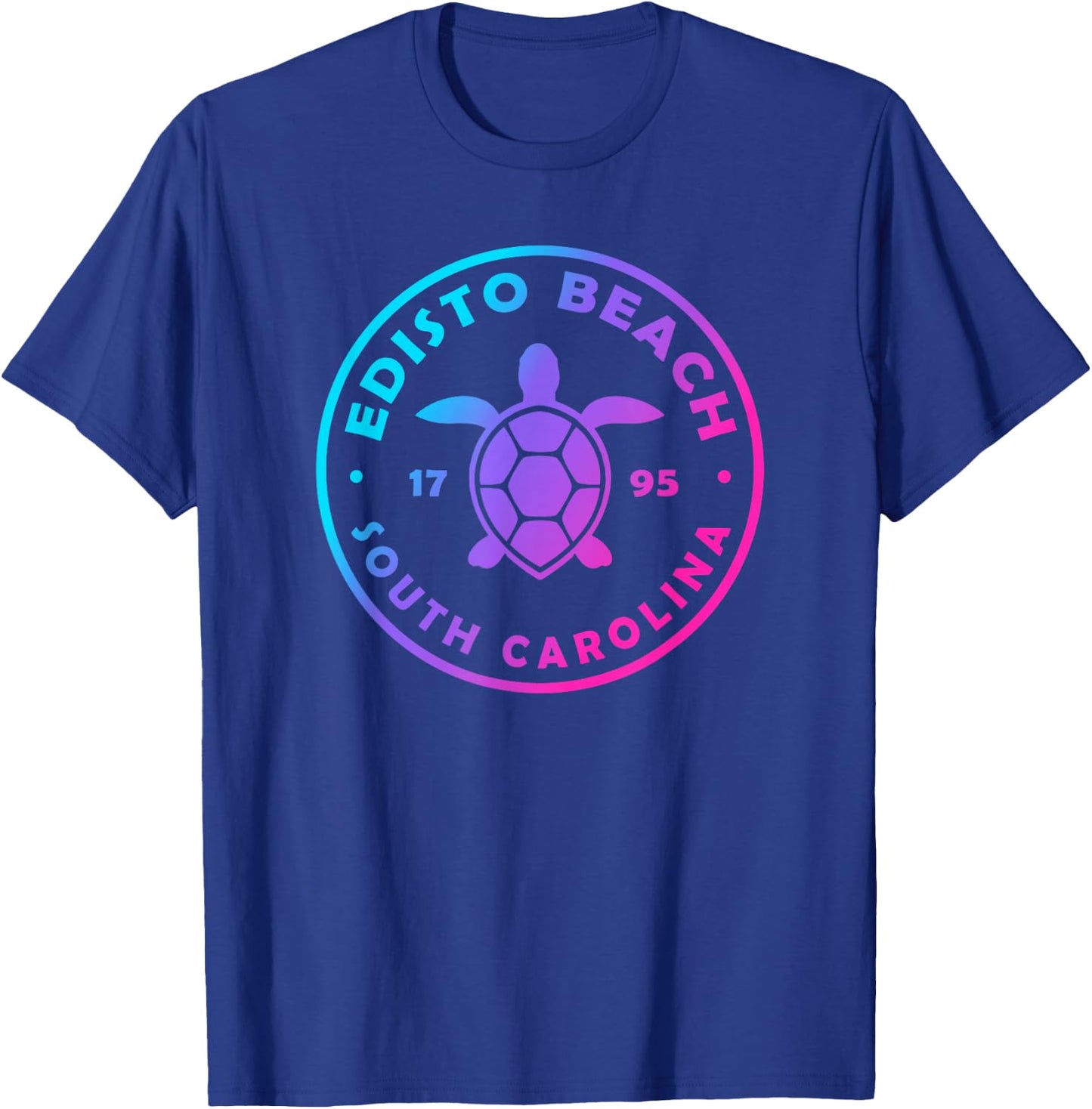 Edisto Beach South Carolina Sea Turtle Tie Dye Beach Kids T-Shirt - T-Shirt | Royal