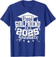 Girlfriend of a 2025 Graduate Class Senior Graduation 25 T-Shirt - T-Shirt | Royal