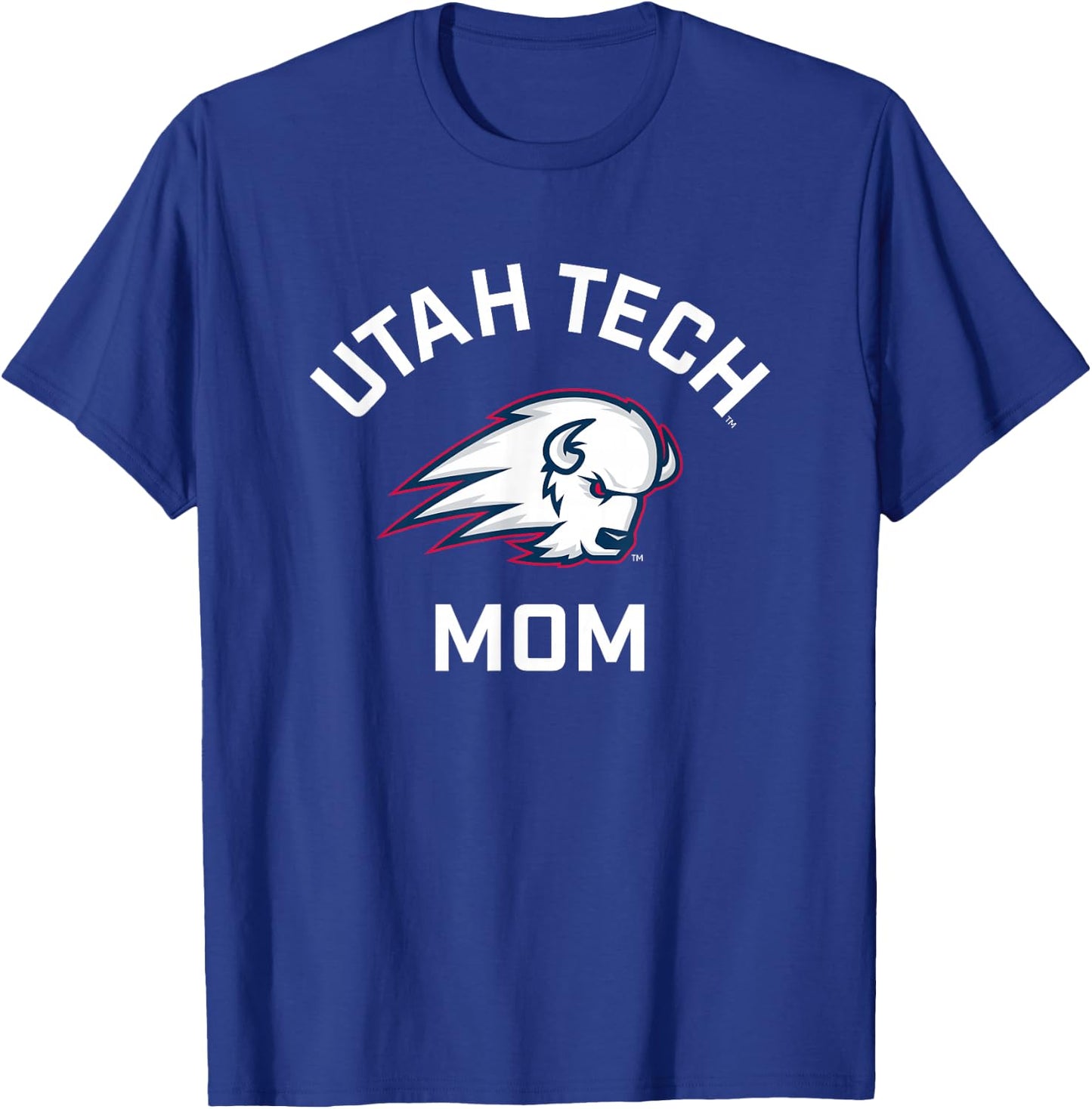 Utah Tech Trailblazers Arched Mom T-Shirt - T-Shirt | Royal