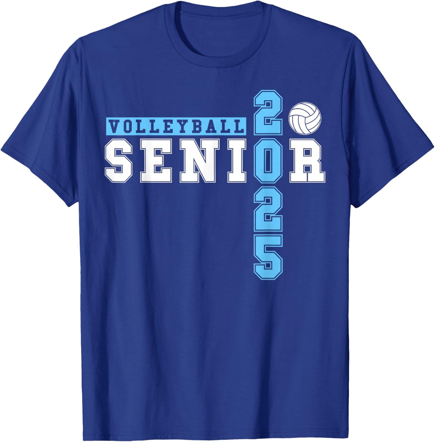 Volleyball Senior Night Volleyball Senior 2025 Graduation 20 T-Shirt - T-Shirt | Royal