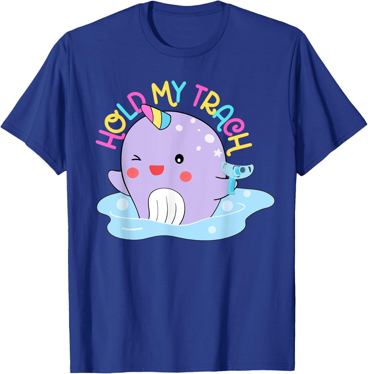 Hold my Trach, Decannulation Celebration, Tracheostomy Aware T-Shirt - T-Shirt | Royal