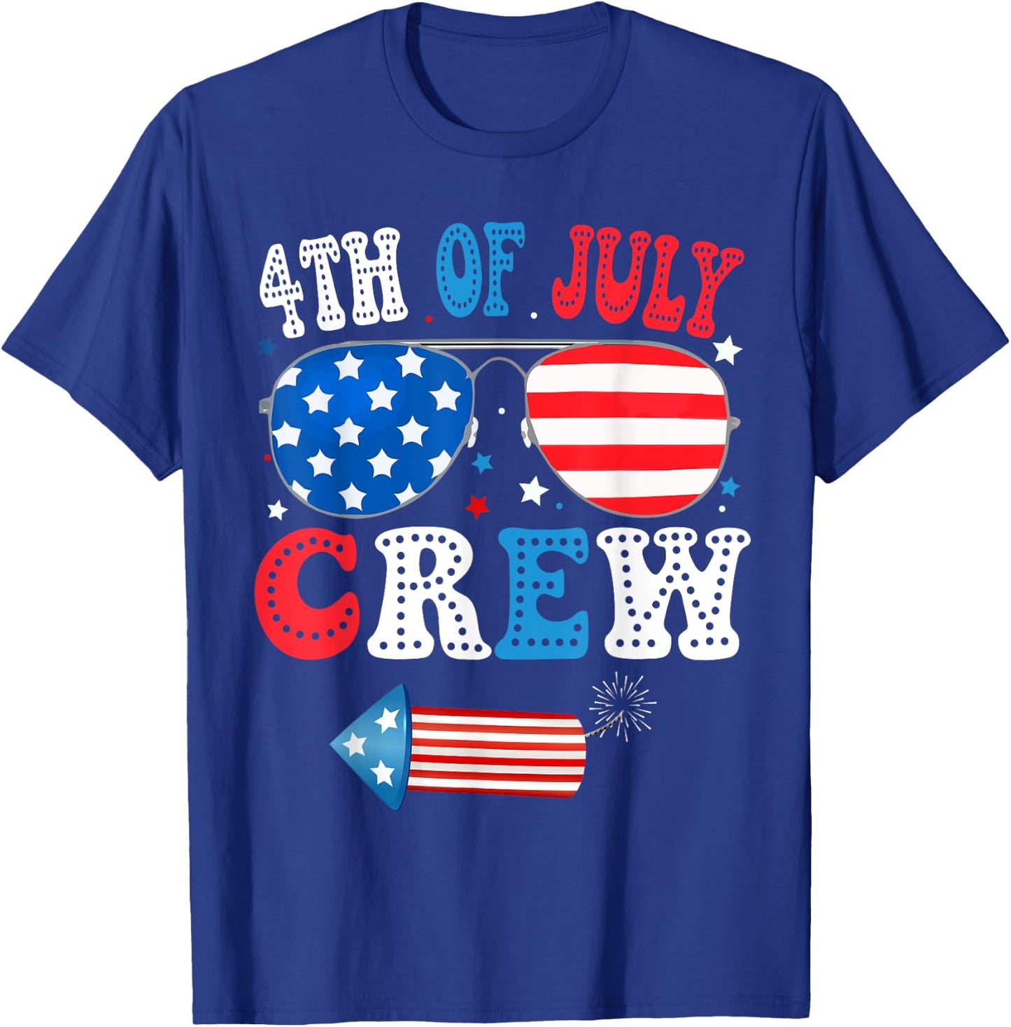 4th of July Crew Matching American Family Independence Day Kids Men T-Shirt - T-Shirt | Royal