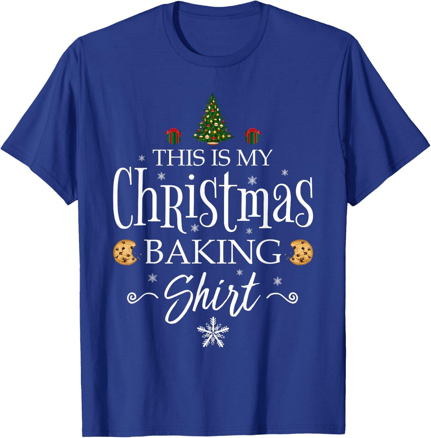 This Is My Christmas Baking Shirt Funny Baker Gift T-Shirt - T-Shirt | Royal