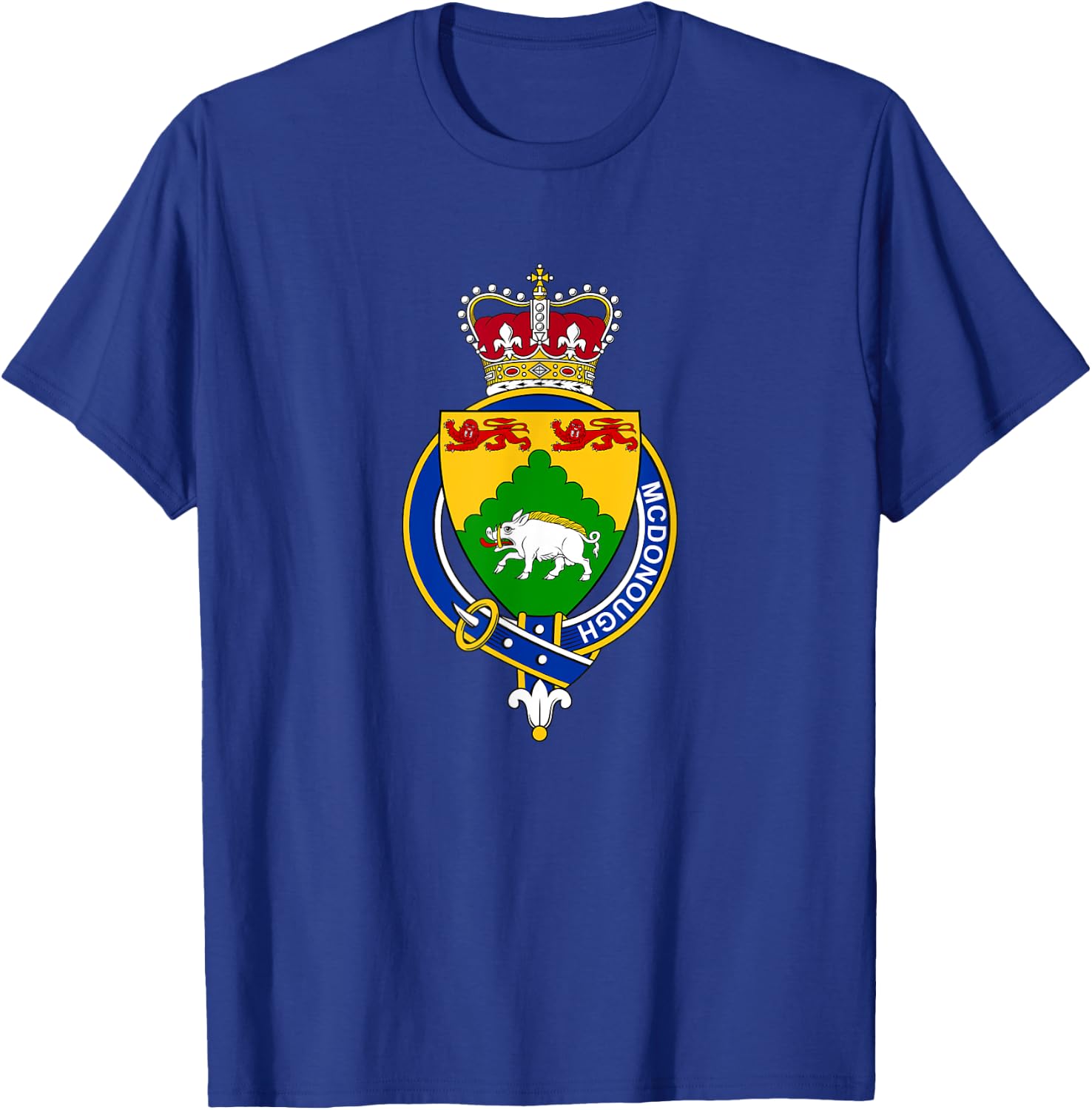 McDonough Coat of Arms - Family Crest T-Shirt - T-Shirt | Royal