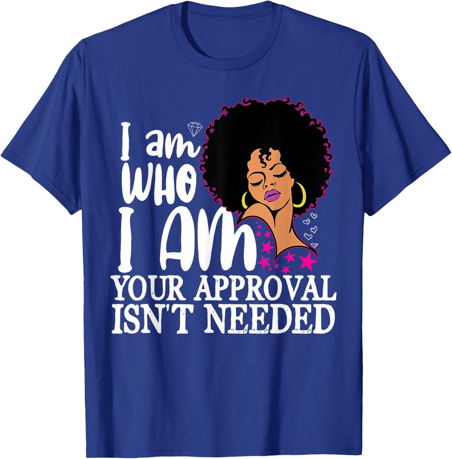 Black Queen Gifts Curly Natural Afro African American Women Small T-Shirt - T-Shirt | Royal