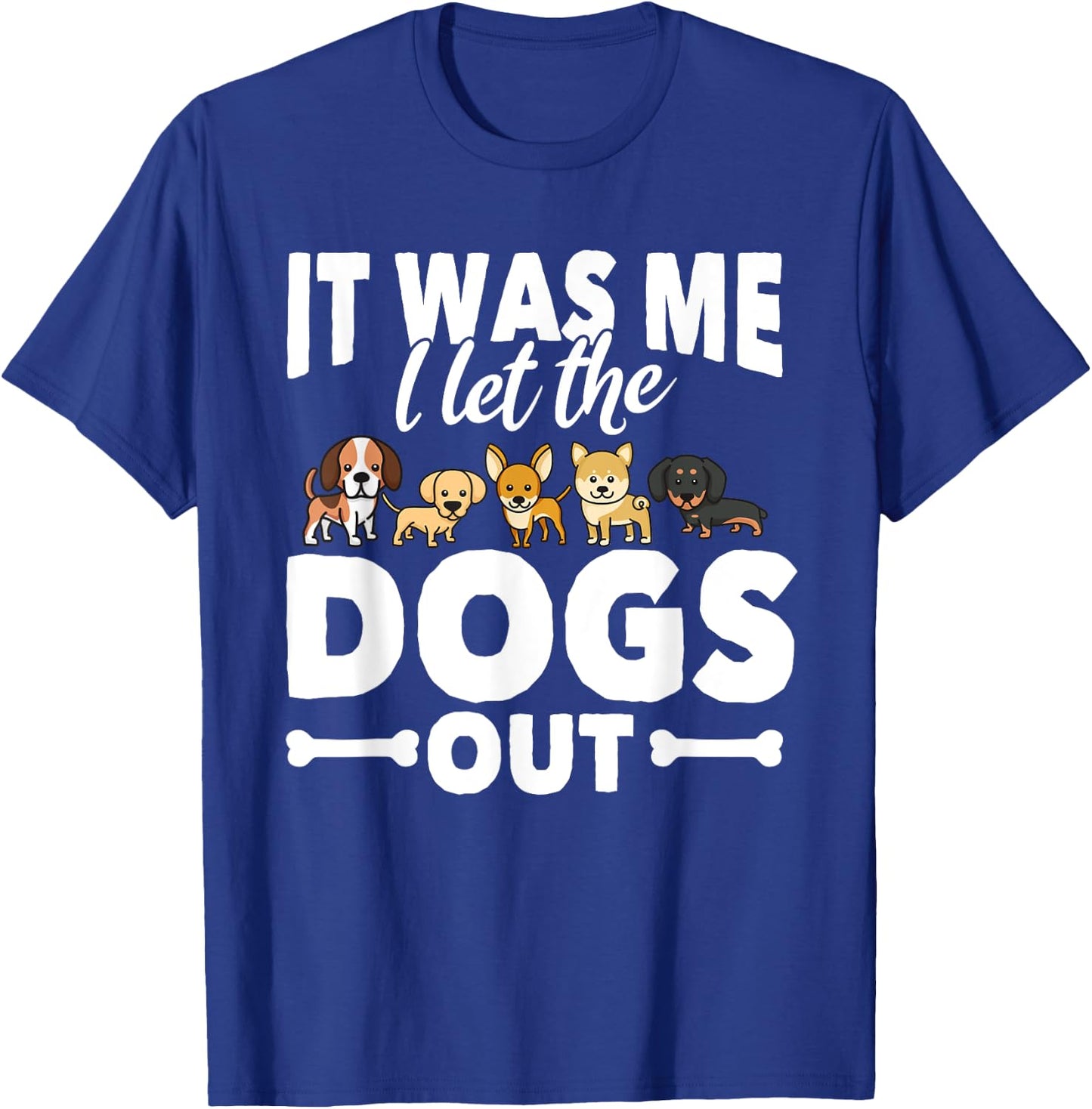 Funny Dog Gift Dog Owners Walking Women Kids T-Shirt - T-Shirt | Royal