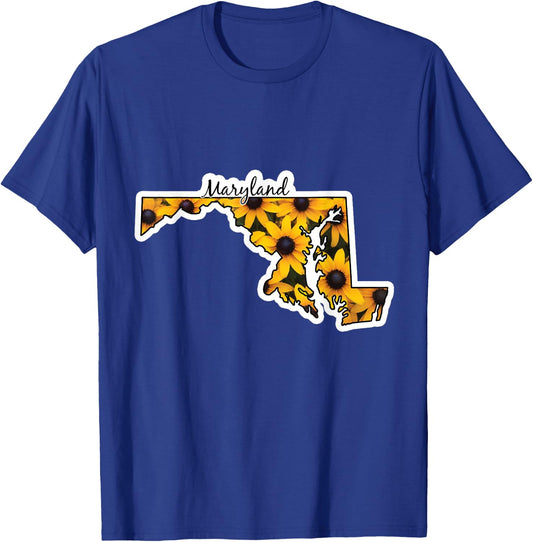 The Black Eyed Susan, Official Flower of Maryland T-Shirt - T-Shirt | Royal