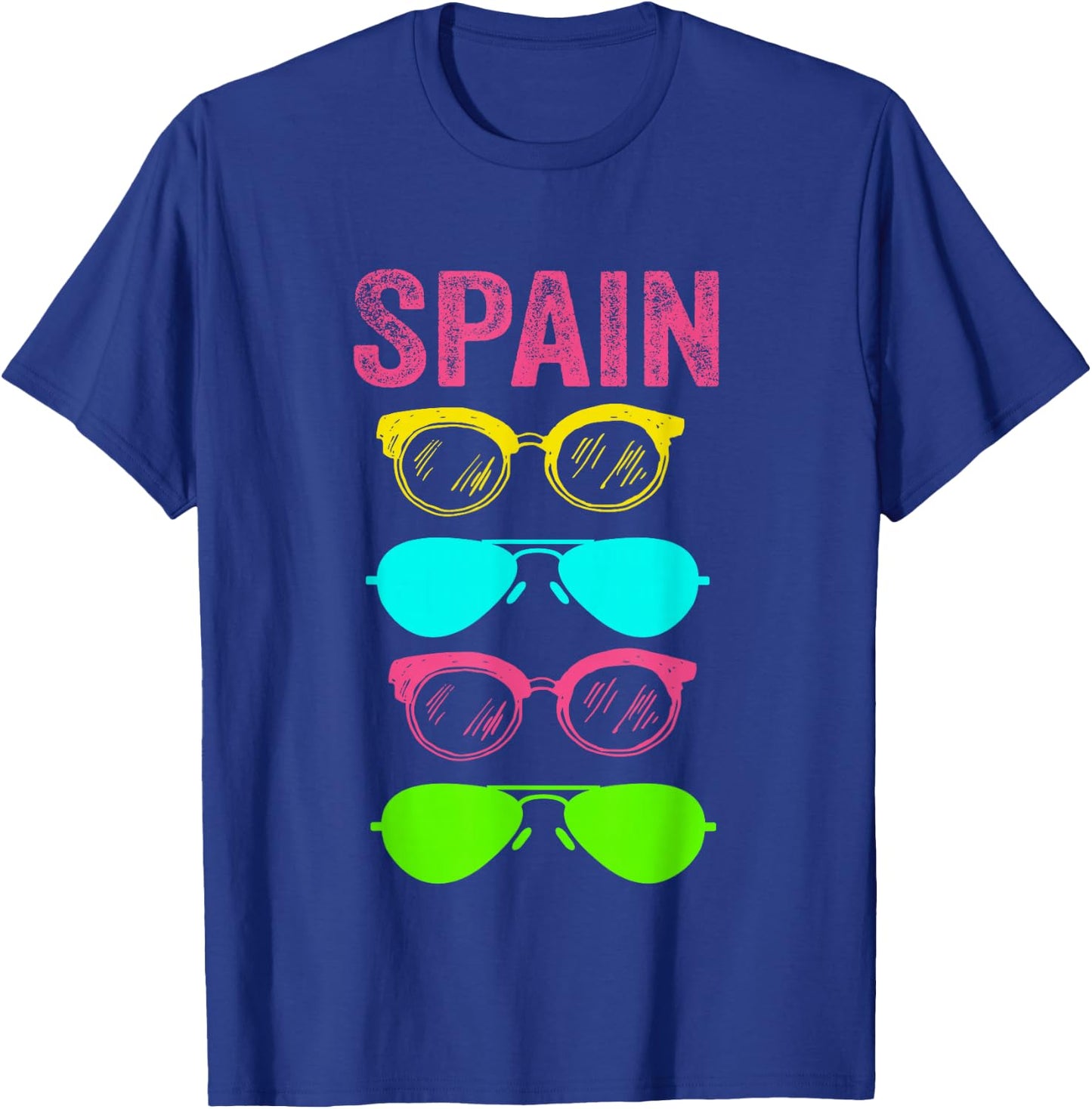 Barcelona Majorca La Palma Ibiza Lanzarote Spain T-Shirt - T-Shirt | Royal