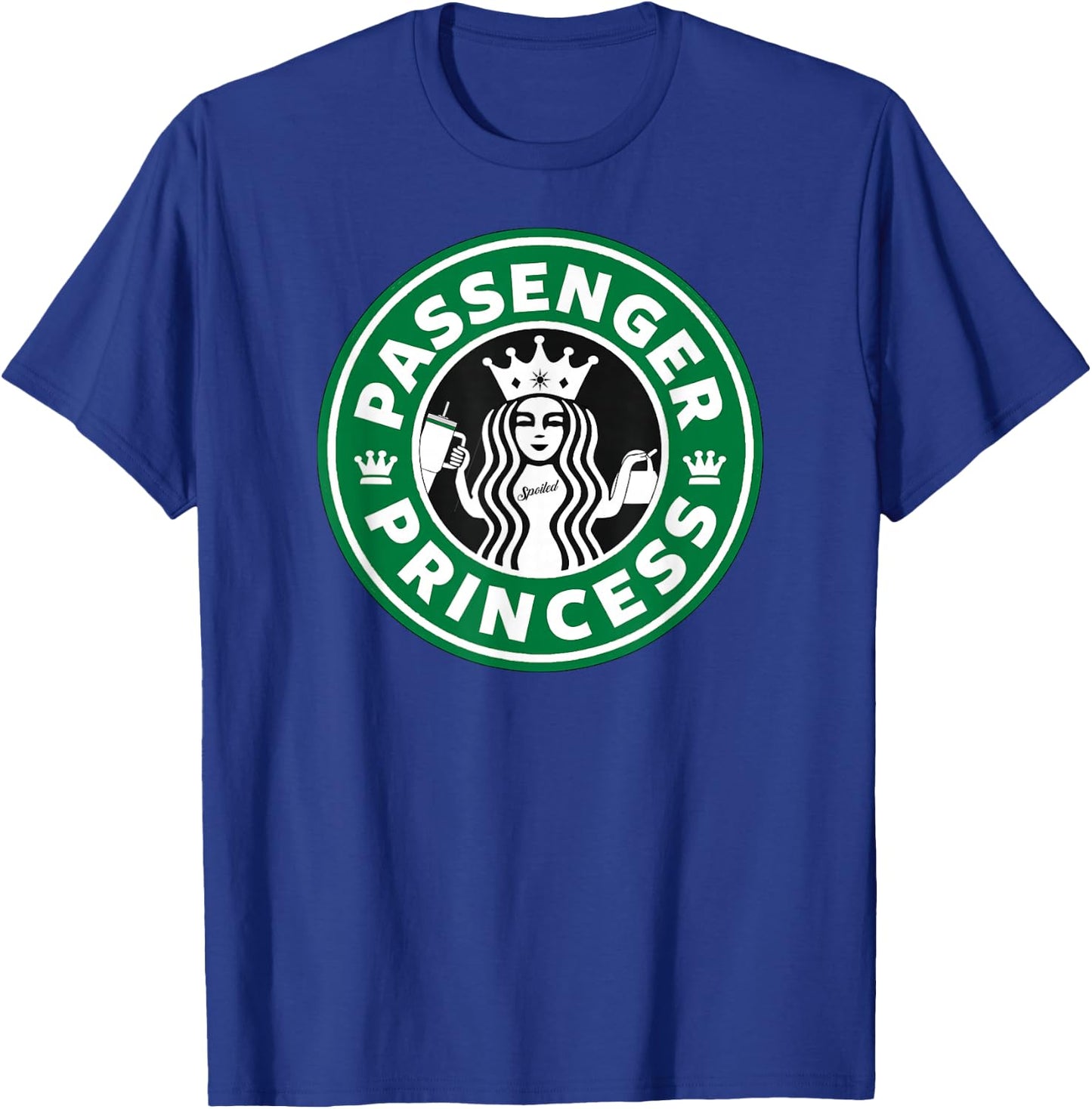 Passenger Princess for Girls Cute Passenger Seat Rider T-Shirt - T-Shirt | Royal
