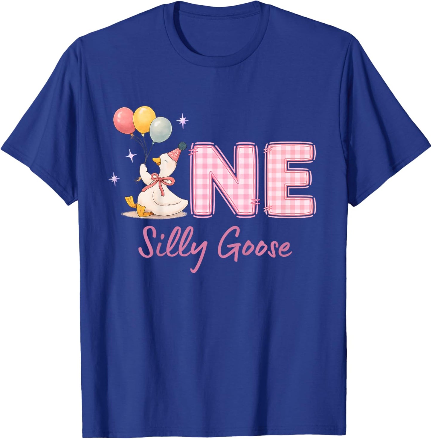 One Silly Goose 1st Birthday T-Shirt - T-Shirt | Royal
