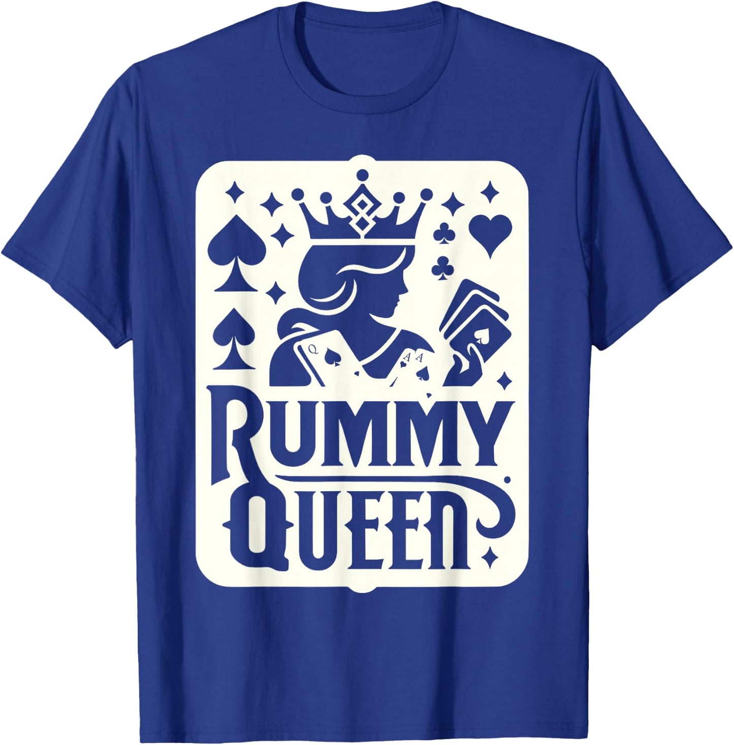 Rummy Queen Card Player Gin Rummy T-Shirt - T-Shirt | Royal
