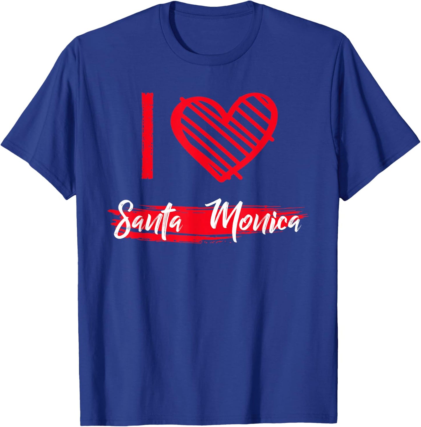 I Love Santa Monica I Heart Santa Monica T-Shirt - T-Shirt | Royal