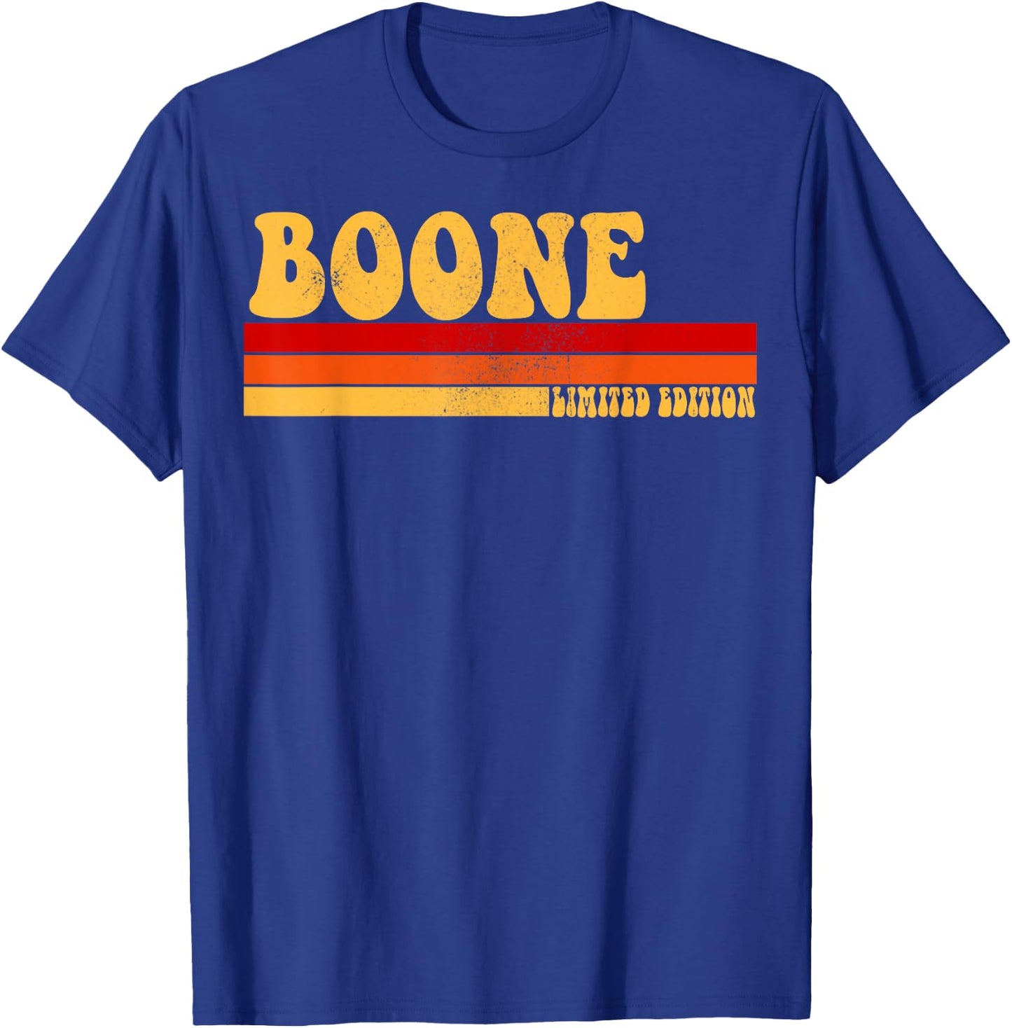 BOONE Name Personalized Idea Men Retro Vintage BOONE T-Shirt - T-Shirt | Royal