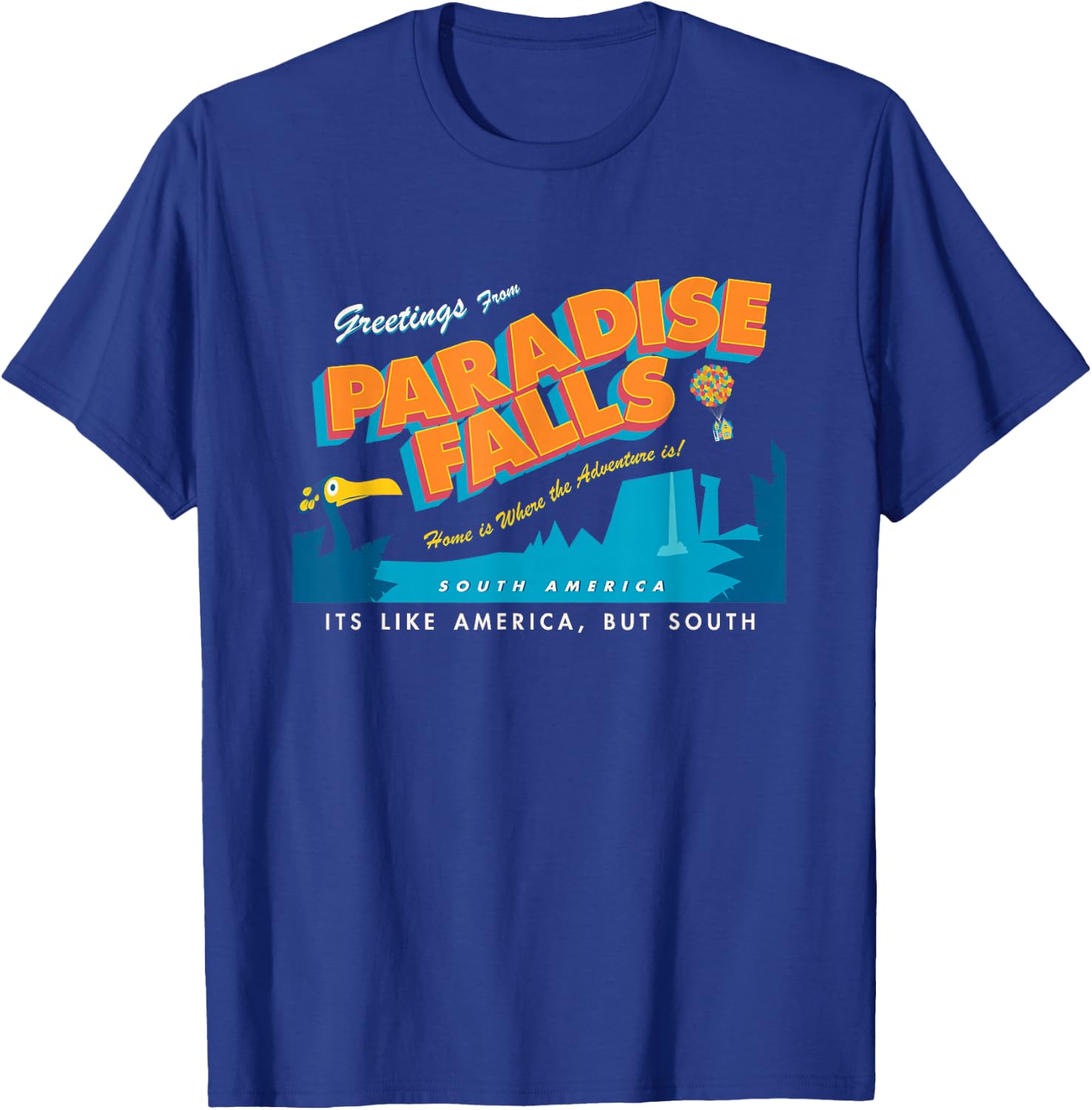 Disney and Pixar's Up Greetings from Paradise Falls T-Shirt - T-Shirt | Royal