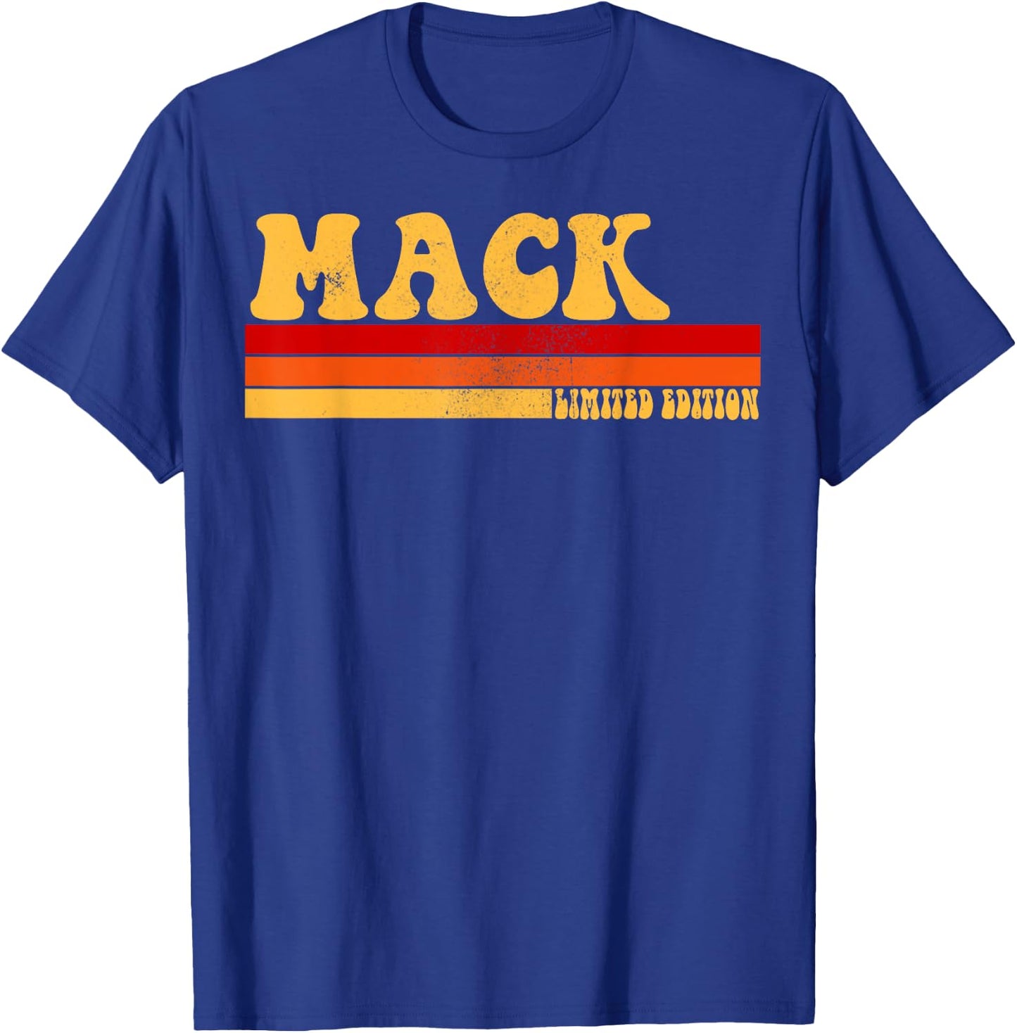 MACK Name Personalized Idea Men Retro Vintage MACK T-Shirt - T-Shirt | Royal