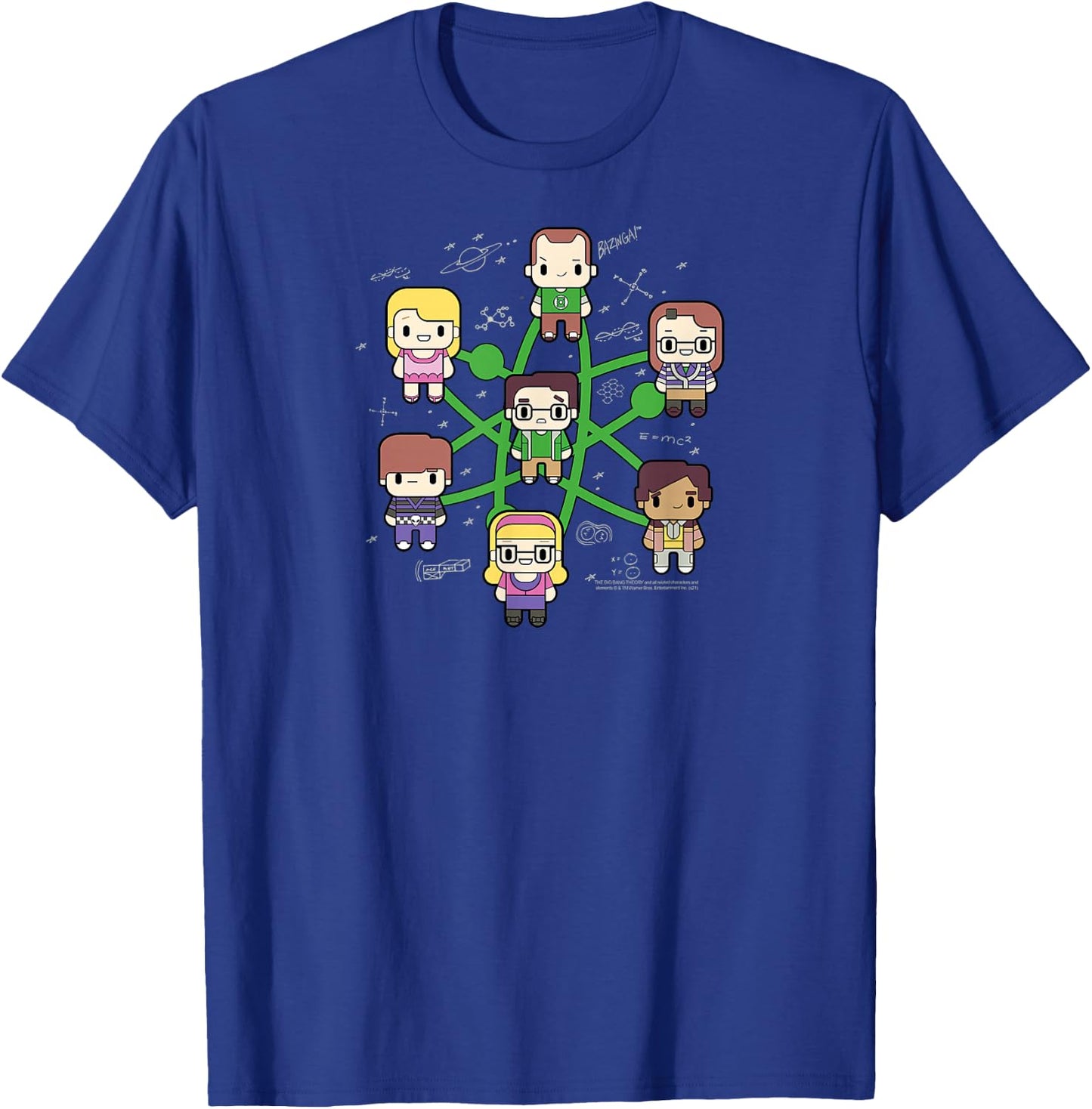 The Big Bang Theory Atom Character Cartoons TV Show T-Shirt - T-Shirt | Royal