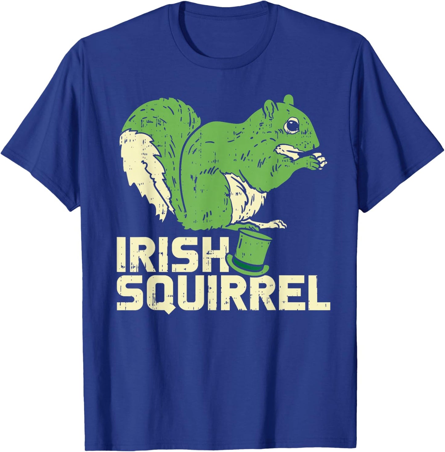 Green Irish Squirrel Cute St Patricks Day Animal Lover Gift T-Shirt - T-Shirt | Royal