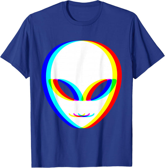 Alien Trippy Vaporwave Halloween Techno Rave EDM Music Party T-Shirt - T-Shirt | Royal