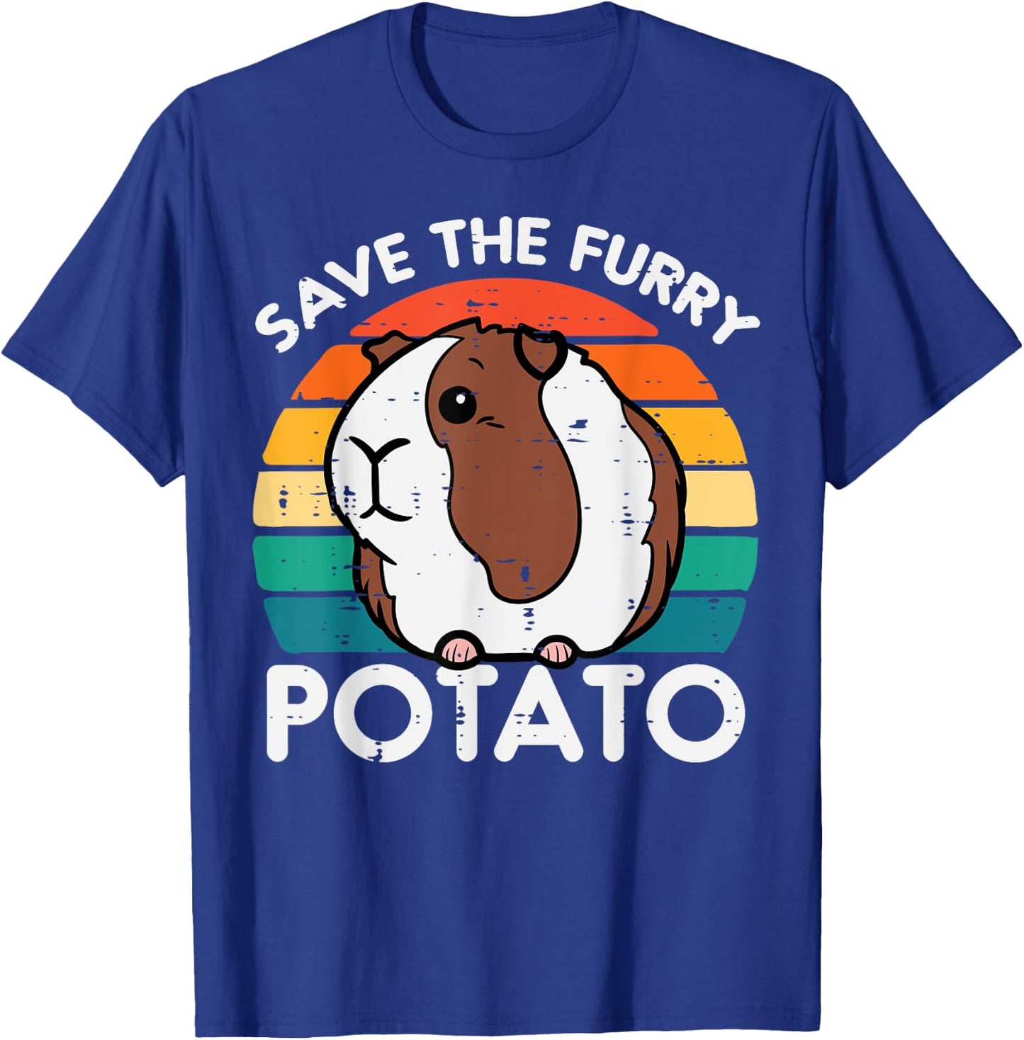 Guinea Pig Save Furry Potato Cavy Pet Owner Women Kids Men T-Shirt - T-Shirt | Royal