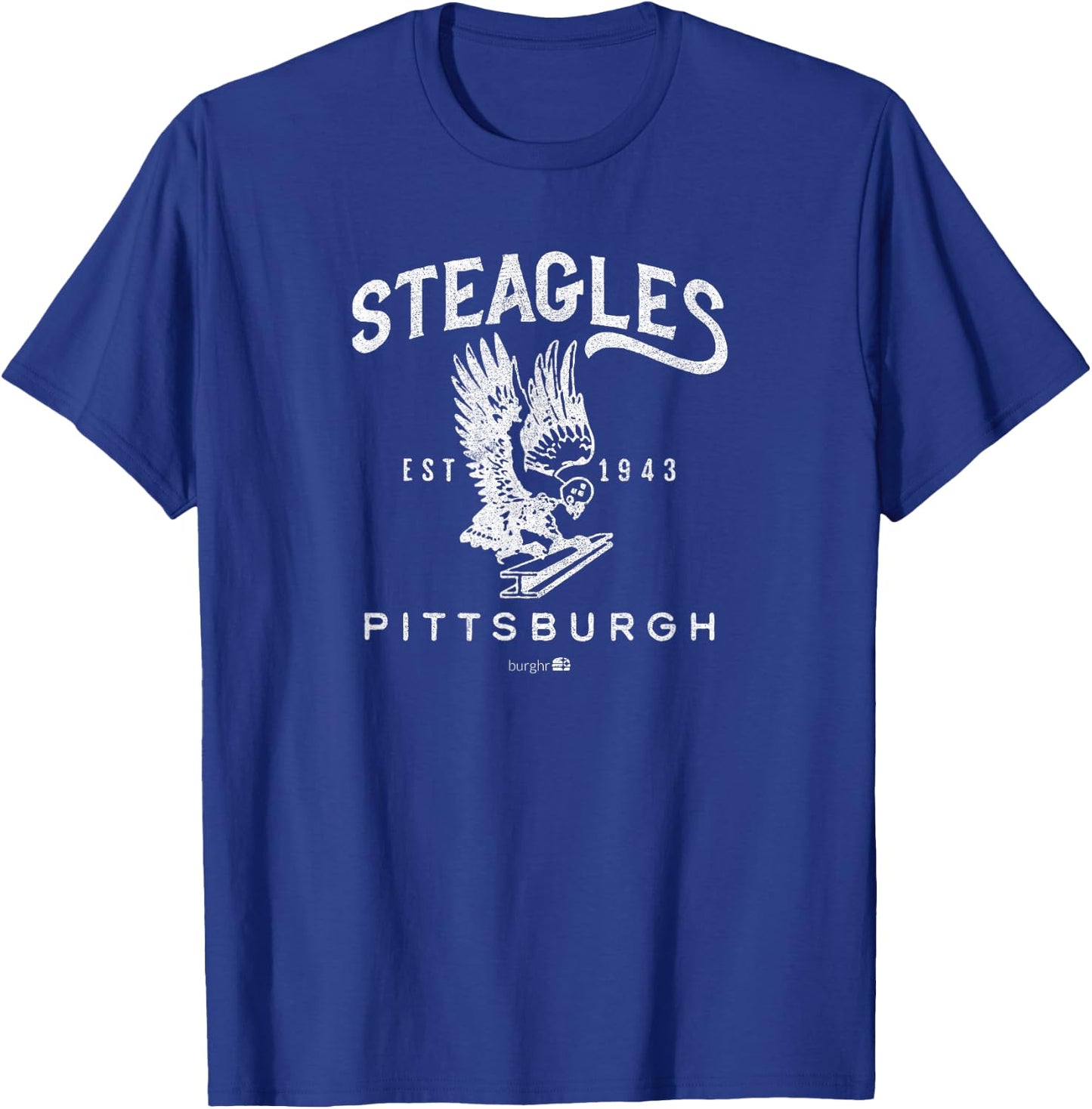 Burghr Steagles | 1943 , Small, Black T-Shirt - T-Shirt | Royal