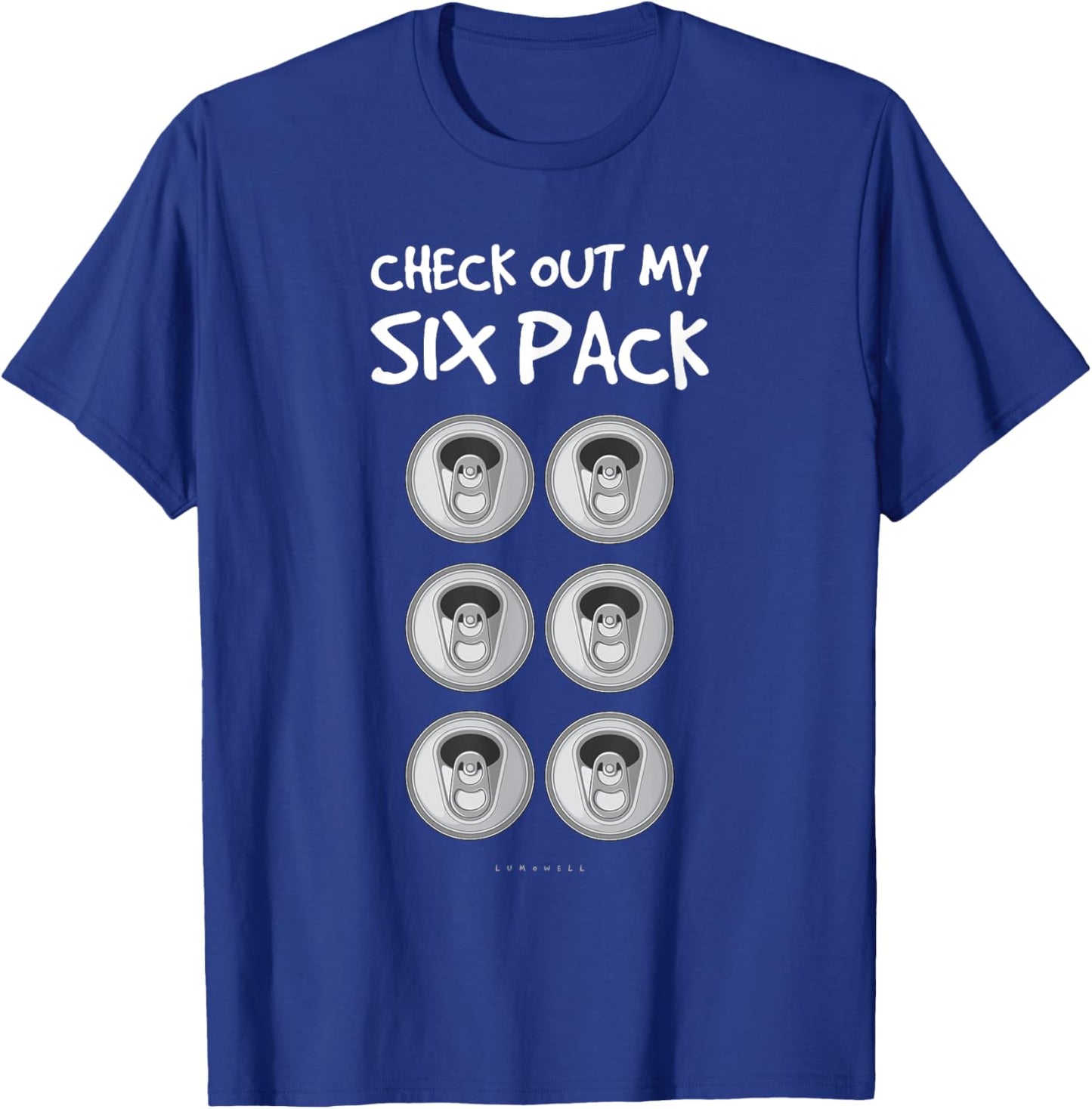 Check Out My Six Pack Beer . Funny ABS Gym Gift . T-Shirt - T-Shirt | Royal