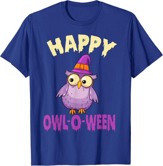 Owl Halloween Costume Toddler Girls Halloween Owl Kids Women T-Shirt - T-Shirt | Royal