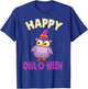 Owl Halloween Costume Toddler Girls Halloween Owl Kids Women T-Shirt - T-Shirt | Royal