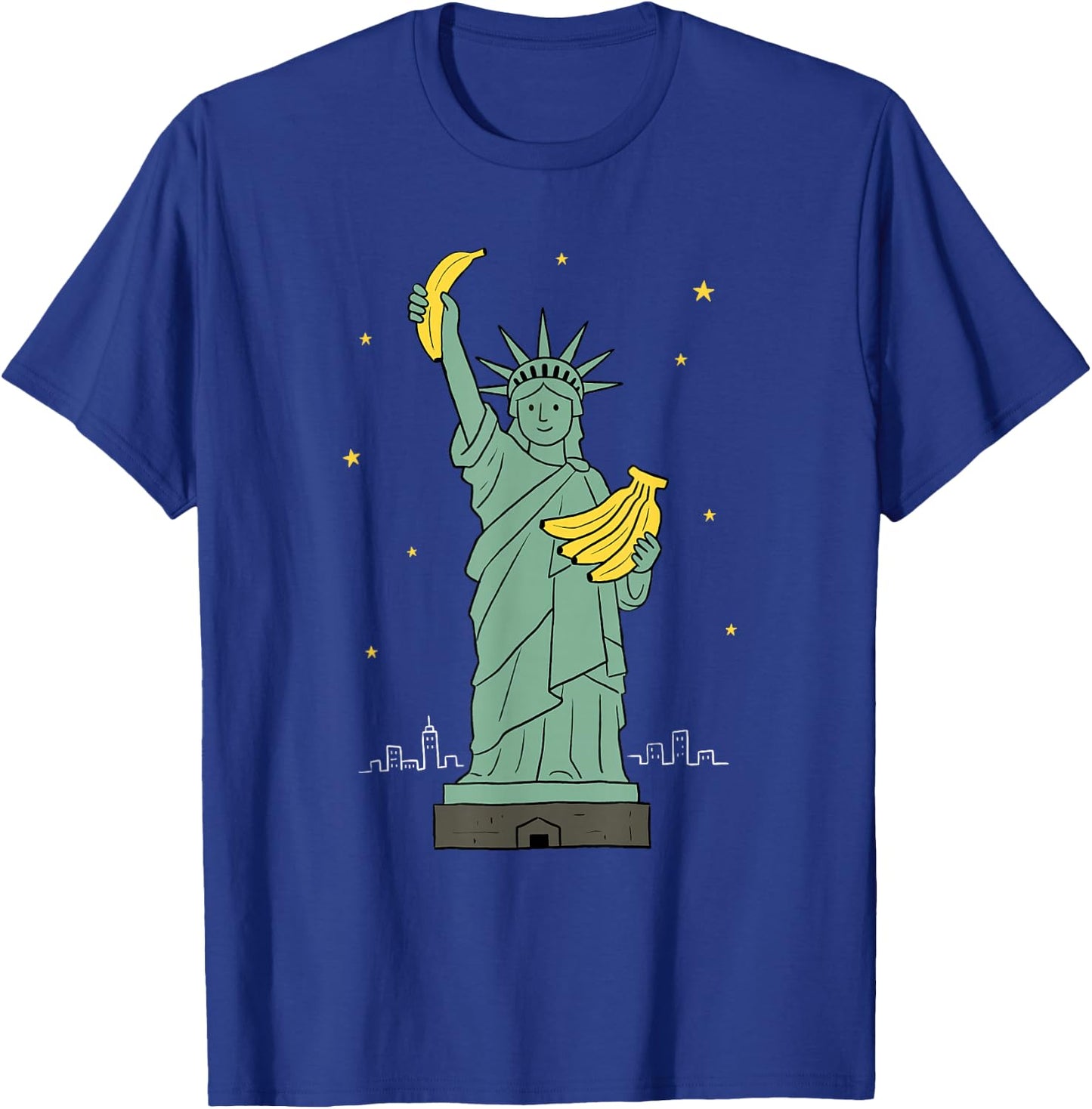 Retro Banana Novelty Funny Banana T-Shirt - T-Shirt | Royal