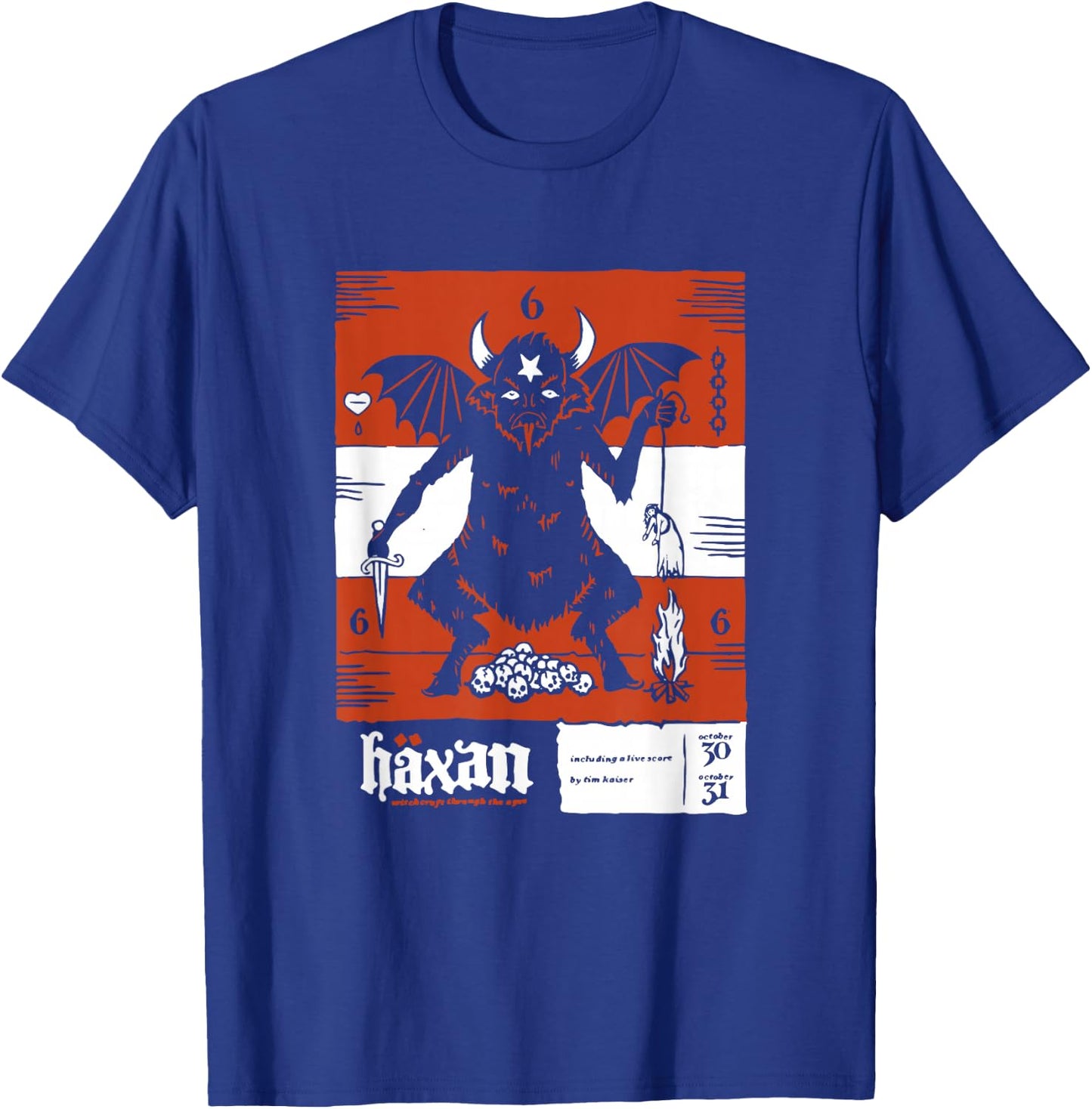 Häxan (1922) Movie Poster Devil Satan Sabbath Silent Film T-Shirt - T-Shirt | Royal