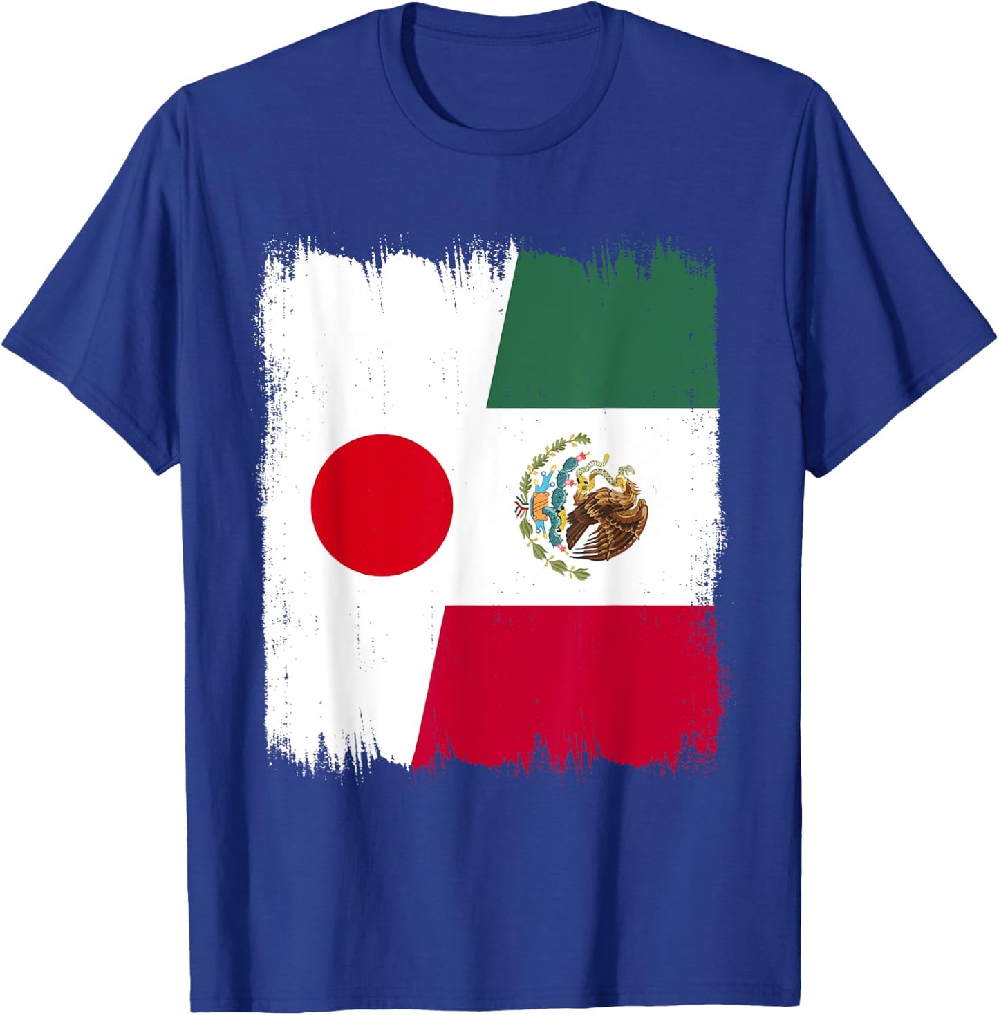 Japan Mexico Flag Japanese Mexican Roots T-Shirt - T-Shirt | Royal