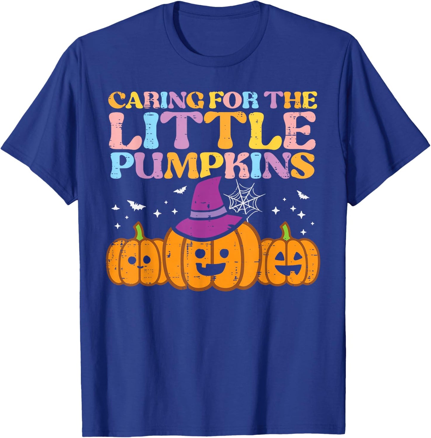 Halloween Nurse Caring Little Pumpkins Nicu Costume Women T-Shirt - T-Shirt | Royal