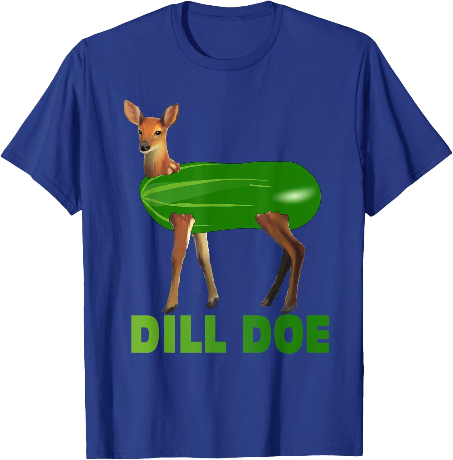 Dill Doe Funny Adult Humor Funny Nature Deer Redneck T-Shirt - T-Shirt | Royal