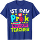 Funny First Day Of Pre-k Pray For My Teacher Back To School T-Shirt - T-Shirt | Royal