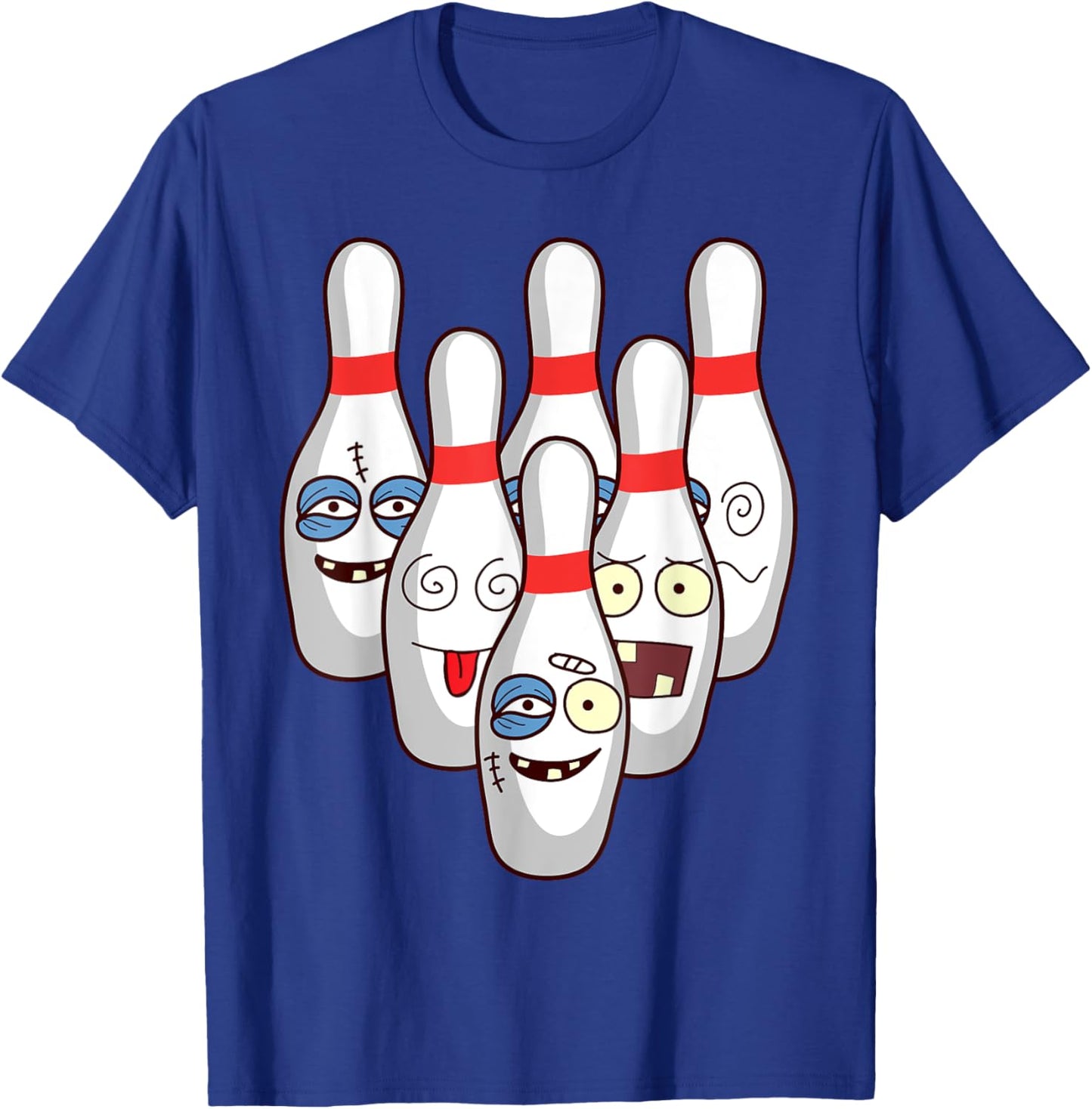 Cool Bowling Art Women Boys Kid Bowling Lover Bowler T-Shirt - T-Shirt | Royal