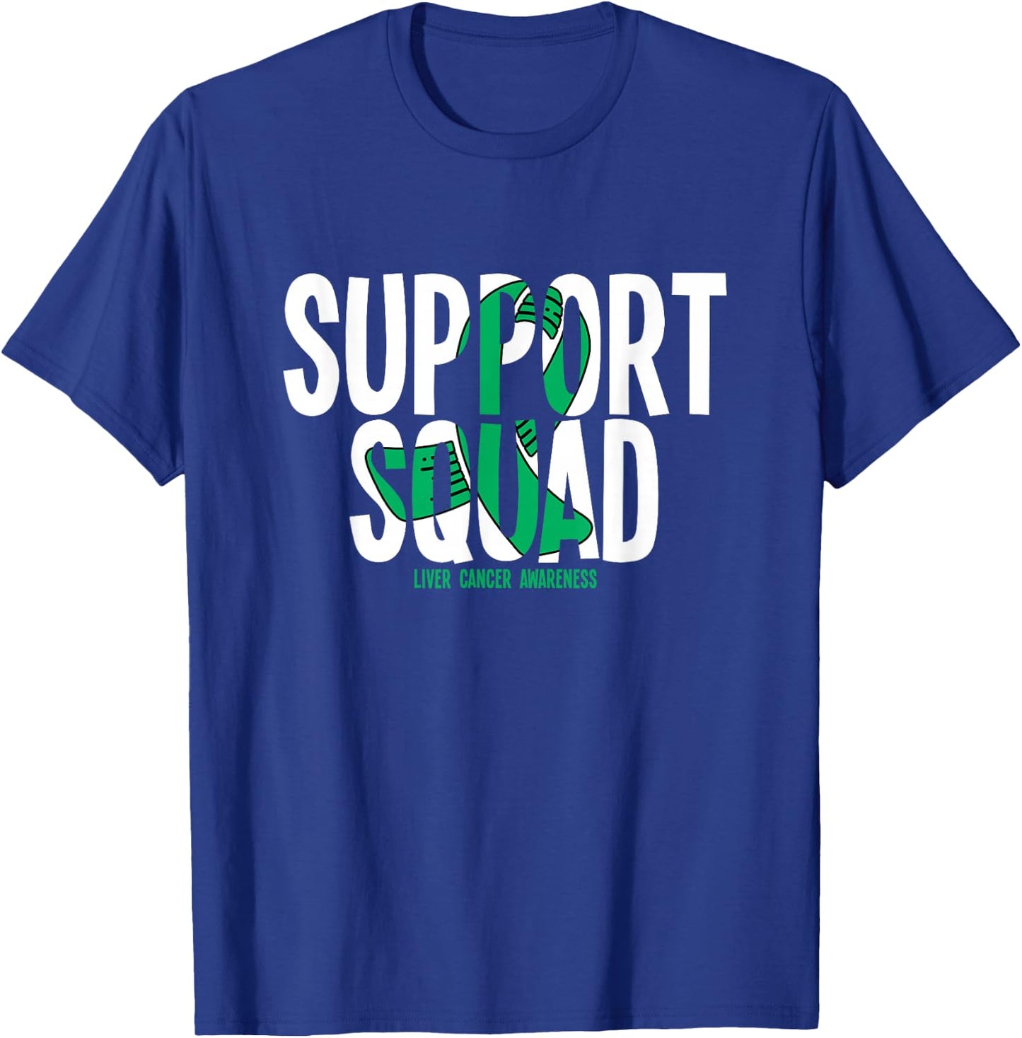 Support Squad Liver Cancer Awareness T-Shirt - T-Shirt | Royal