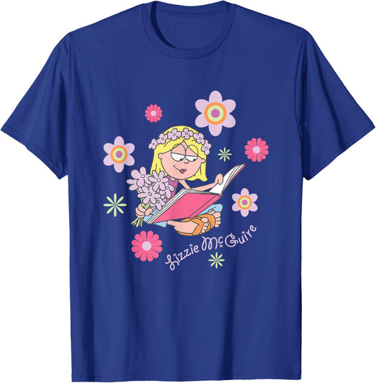Disney Lizzy McGuire Groovy Hippie Lizzie Big Chest Poster T-Shirt - T-Shirt | Royal